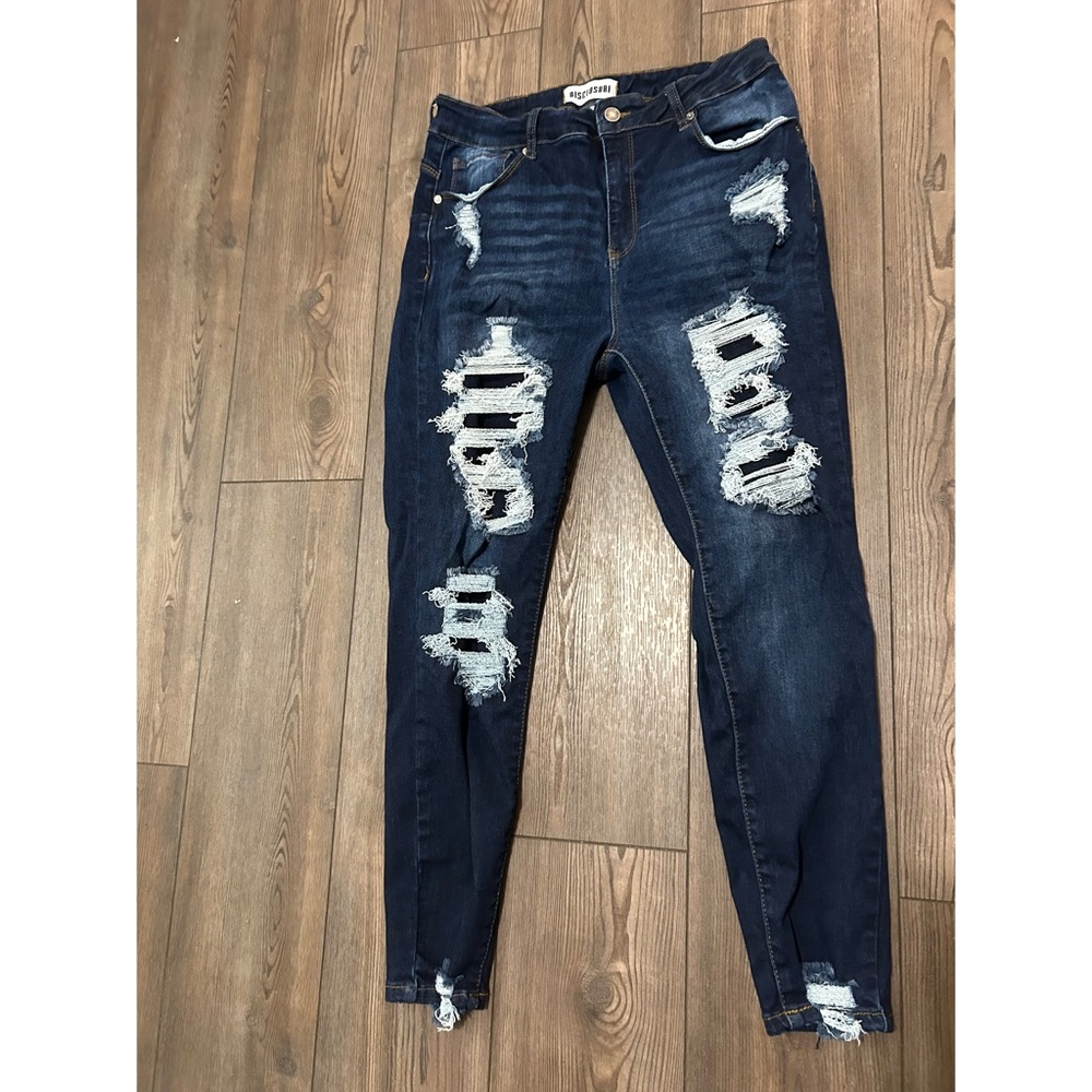 Disclosure Ripped Indigo Skinny Jeans